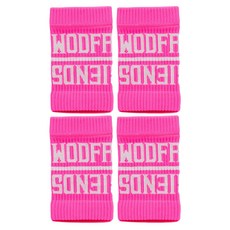 WOD FRIENDS CrossFit 運動護腕, 2套, 粉紅色