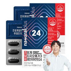 naturalplus 超臨界rTG Omega-3魚油葉黃玉米黃素24膠囊, 30顆, 2個