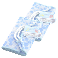 KEYTOSS 詰朵斯 去角質 清潔感 雙層手拉沐浴巾 尼龍材質, 顏色隨機, 1入, 2條