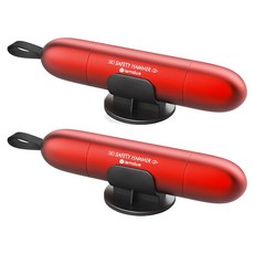 iamdue 汽車緊急逃生錘 安全帶切割器 iRocket, 紅色, 2個