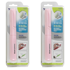 TRAVEL EASY 便攜式多合一牙刷 TE5248, 粉色, 1支, 2組