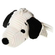 BonTonToys 스누피 헤드 코듀로이 키링, 크림, 1개, 4.5cm