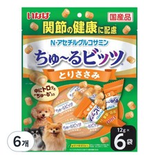 이나바 강아지 츄르비츠 관절건강케어, 닭가슴살, 72g, 6개