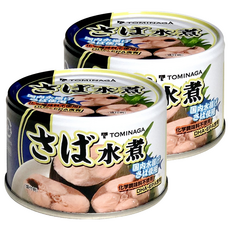 TOMINAGA 鯖魚水煮罐 富含DHA和EPA 無添加任何化學調味料, 150g, 2罐
