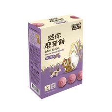 阿久師 迷你磨牙餅 6個月以上, 紫心地瓜口味, 100g, 1盒