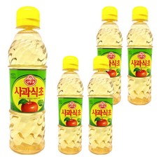 OTTOGI 不倒翁 料理用蘋果醋, 5瓶, 500ml