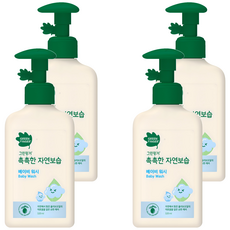 그린핑거 촉촉한 자연보습 베이비 워시, 320ml, 4개