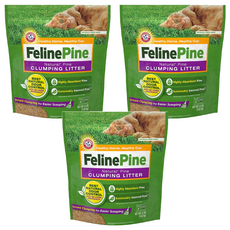 ARM&HAMMER FelinePine 凝結型天然松木砂，高效吸水松木貓砂, 3.62kg, 3包