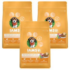 IAMS 愛慕思 健康優活 幼犬與懷孕母犬營養配方乾糧 - 健康消化系統 維護抵抗力 健康認知能力, 小麥, 1.5kg, 3袋