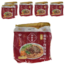 御膳堂 椒麻牛肉雙寶麵, 牛筋軟Q膠質口感, 軟嫩牛腱肉, 麻辣湯頭, 高品質粉心麵粉, 麵條柔軟滑溜, 18包