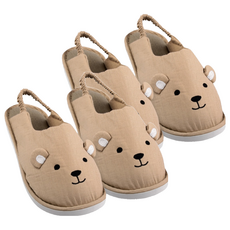 女用 Tori 橡膠底氣墊室內鞋, 可可棕, 2組