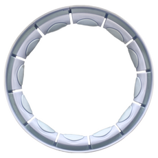 MICHAEL FITNESS 麥克健身 智能爆汗呼拉圈, 美腰收腹 按摩燃脂, 智能模式 靜音滑軌 金屬卡扣 全機可拆, 藍色, 1個