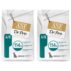 ANF 닥터프로 독 처방식 사료, 당뇨관리, 1.2kg, 2개 당뇨관리, 1.2kg, 2개