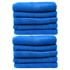 World Clean 高級經編超細纖維抹布 大型 藍色, 10個