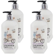 Hallmark 怪獸派對 自然之萃舒膚輕盈乳 - 薰衣草，嬰兒潤膚乳，不油膩，快速吸收，嬰兒/敏感肌膚適用, 600ml, 4瓶