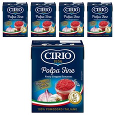 CIRIO 洋蔥與大蒜風味切丁番茄, 5個, 390g