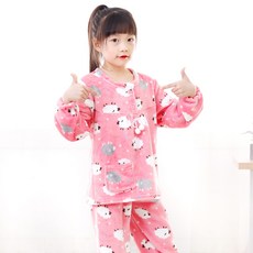 兒童款雲朵般睡眠睡衣上下套裝