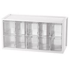 Livinbox SHUTER 樹德 零件箱 A9-510 台灣精製, 白色, 1個