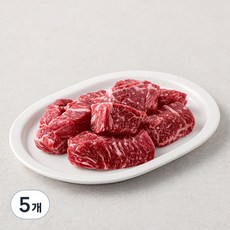 육교시 한우 찹스테이크 1등급, 180g, 5개