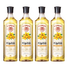 해표 카놀라유, 900ml, 4개