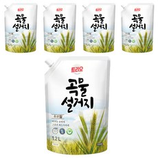 Trio 穀物洗碗 我們的小麥 廚房用清潔劑, 穀物, 1.2L, 5個