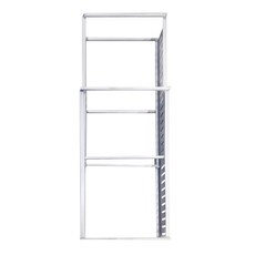 U型伸縮廚房鍋具碗盤瀝水收納架 1.2kg, 白色, 1個