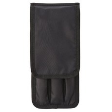 MUJI 無印良品 尼龍化妝刷具包 8.5 x 0.5 x 19cm, 黑色, 1個