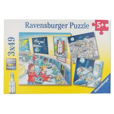 Ravensburger 維寶 拼圖 太空出任務 3 x 49片, 1盒
