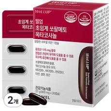 웰업 로엘 초임계 쏘팔메토 옥타코사놀 27g, 2개, 30정