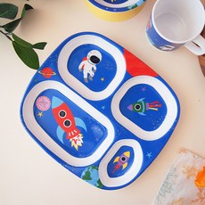 진저 유아 디자인 식판, 우주로켓, 단품, 1개
