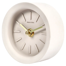 空氣選物 簡約質感水泥時鐘 淺棕色 10x10x4cm