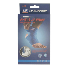 LP SUPPORT MAXWRAP 踝部矽膠彈性繃帶 694, 藍色, 1盒