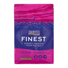 FISH4DOGS 無榖低敏挪威鮭魚 迷你犬成犬 超小顆粒, 海鮮, 1.5kg, 1袋