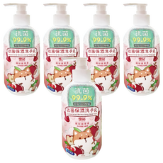 優品 抗菌保濕洗手乳 繽紛蘋果香 300ml, 5瓶