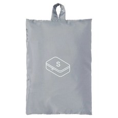 MUJI 無印良品 聚酯纖維可折收納袋S 灰色, 1入, 1個