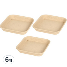 가든 사각 화분받침, 베이지, 6개