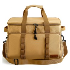 Ez2mk G8 대용량 피크닉 보온 보냉백, 브라운, 38L