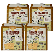 台灣優格餅乾學院馬告餅乾禮盒鹽烤胡椒 獨立包裝方便攜帶 精美送禮自用皆宜, 380g, 4盒