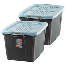 KEYWAY 聯府 百富滑輪整理箱 85L, 藍色, 2個