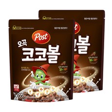 Post 穀物可可球脆片, 1kg, 2包