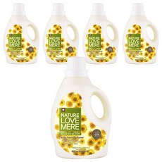 NATURE LOVE MERE 然自母愛 嬰幼兒衣物柔軟精 菊花香, 1.8L, 5個