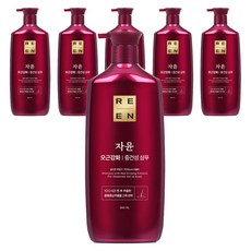 리엔 자윤 모근강화 중건성 샴푸, 950ml, 6개