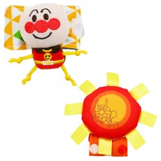 ANPANMAN 麵包超人 寶寶的第一個腕帶搖鈴 Set 2個入 麵包超人小太陽手鈴 0個月以上適用, 1組