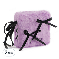 경이상점 3공 보들보들 털바인더 포카앨범+속지30매, 퍼플(바인더), 2세트