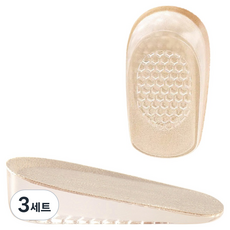 고씨네 여성용 에어리프트 반패드 실리콘 키높이 깔창 양발착용 세트 스킨, 3세트