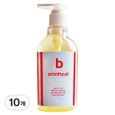 오린힐 비건인증 바디 워터링 샤워젤 로즈마리, 10개, 400ml