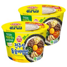 오뚜기 컵밥 전주식돌솥비빔밥+계란국, 270g, 2개