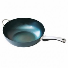 藤田金屬 GARTEN 職人製深鐵炒鍋 附握把 IH爐可用 日本製, 1個, 28cm