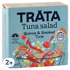 TRATA 希臘藜麥沙拉煙燻鮪魚罐頭, 2個, 160g