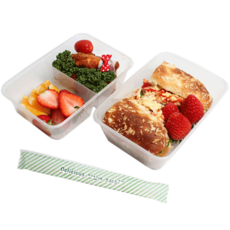 耐熱1格一次性便當 + 耐熱2格一次性便當 + 筷子組合, 1套